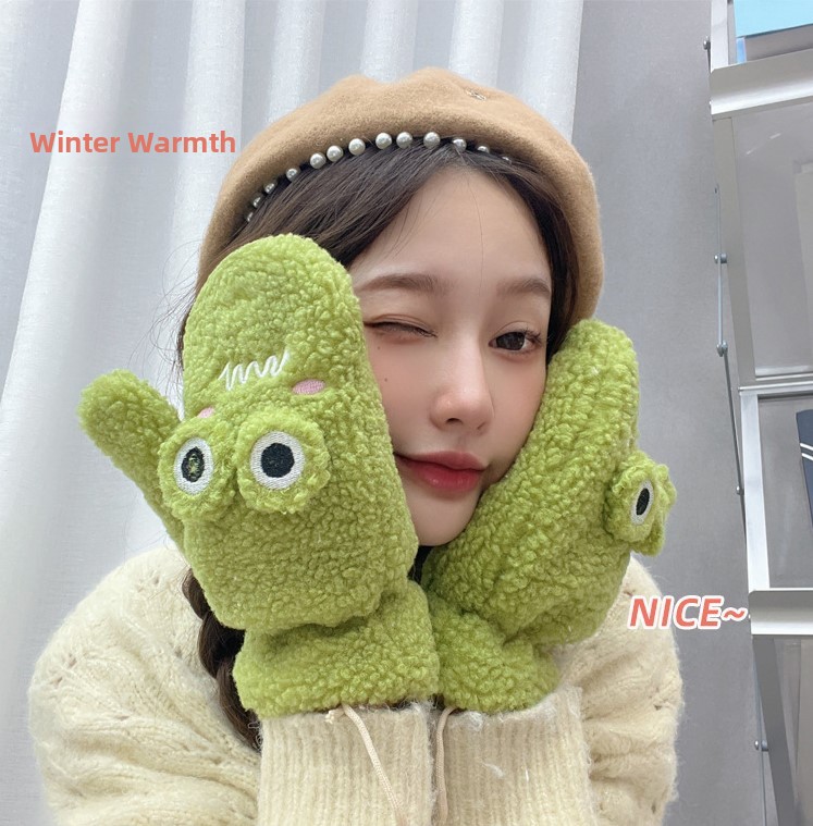 ถุงมือลายการ์ตูนกบสีเขียวสุดน่ - Wool Glove Lined บทวิจารณ์และราคา